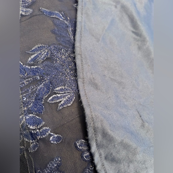 Gorgeous Ellie Wilde Prom Dress sz4 Dusk blue periwinkle EW36003 sequin & lace - Picture 13 of 17